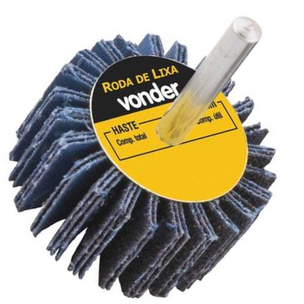 Roda de Lixa 30 x 20mm com Haste Grão 50 VONDER-1271302050