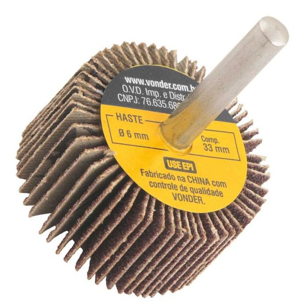 Roda de Lixa 40 x 20mm com Haste Grão 80 VONDER-1271402080