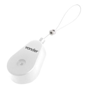Dispositivo Retrátil Antifurto Branco de Plástico VONDER-8617
