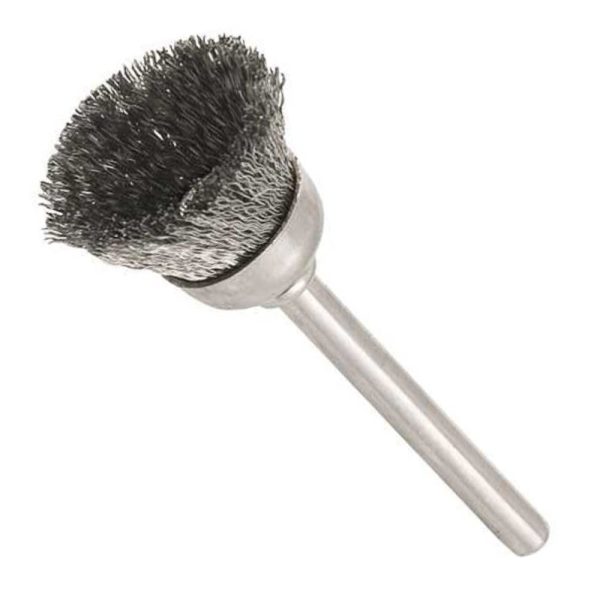 Escova Tipo Copo com Haste para Microrretífica 12mm Inox VONDER-6061500123