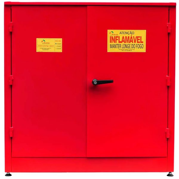 Armário Corta Fogo Practical Vermelho 1.00X1.00X0.45m REDENTOR-690502009