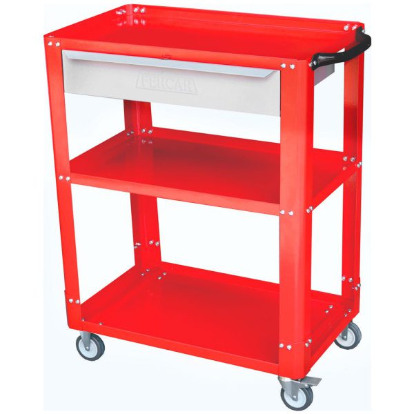 Carrinho para Ferramentas Aberto Vermelho Desmontável com Gaveta CD-02E FERCAR-1236