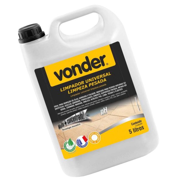 Limpador Universal de Limpeza Pesada Biodegradável 5 Litros. VONDER-5183100500