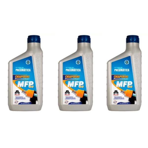 Kit com 3 Óleos para Ferramentas Pneumáticas 1 Litro CHIAPERINI-K7463