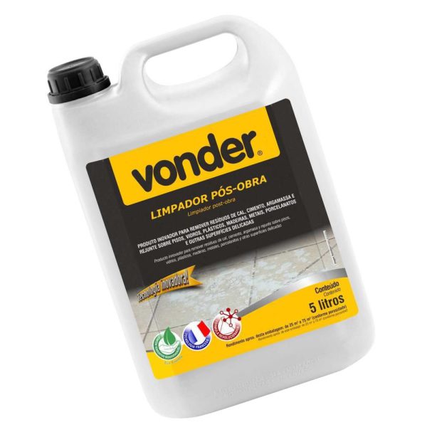 Limpador Pós Obra Biodegradável 5 Litros VONDER-5184100500