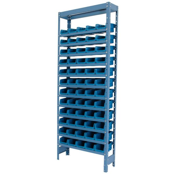 Estante Porta Componentes Azul com 60 Caixas Nr. 3 NOCRAM-NE603A