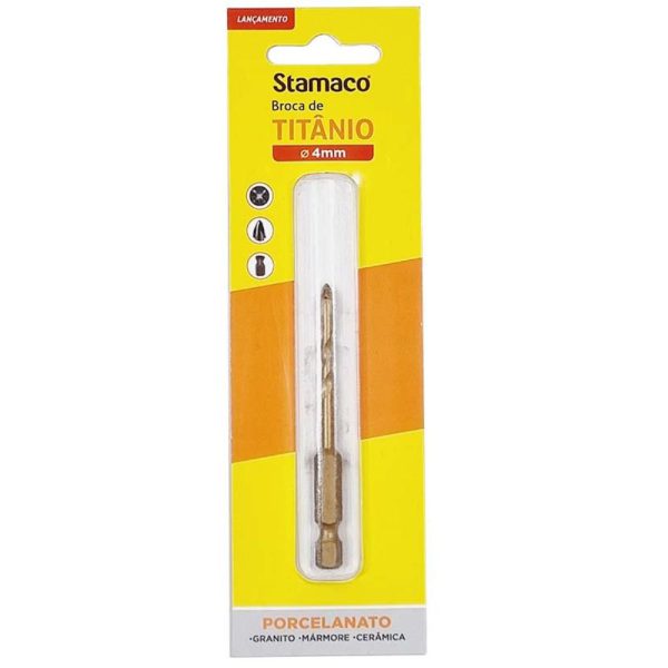 Broca de Titânio 4mm Porcelanato STAMACO-11583