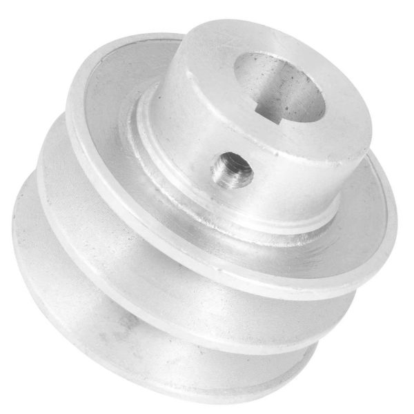 Polia de Alumínio 2 Canais Perfil A 70mm com Furo 19mm VONDER-6677119070