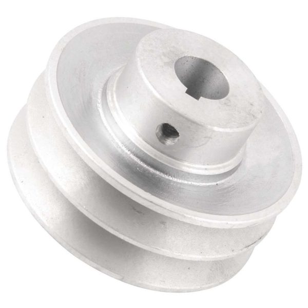 Polia de Alumínio 2 Canais 90 mm com Furo de 3/4 Pol. VONDER-6677134090