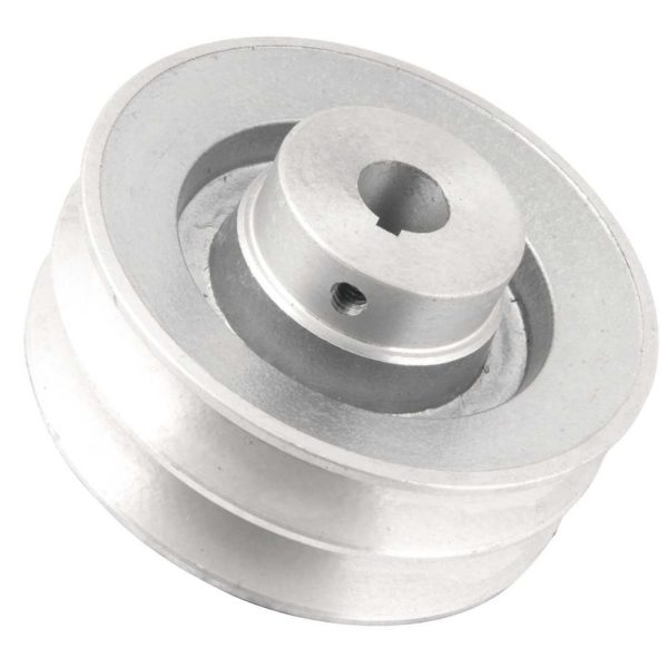 Polia de Alumínio 2 Canais Perfil B 120 mm com Furo de 3/4 Pol. VONDER-6677334120