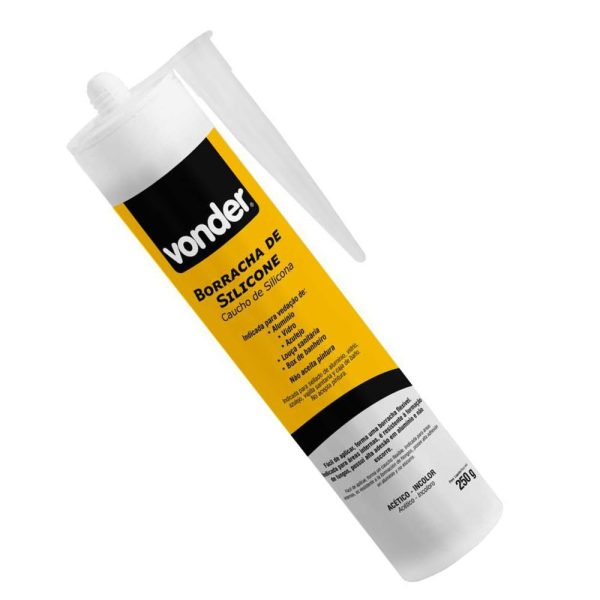 Borracha de Silicone Acético Incolor 250g VONDER-1647250101