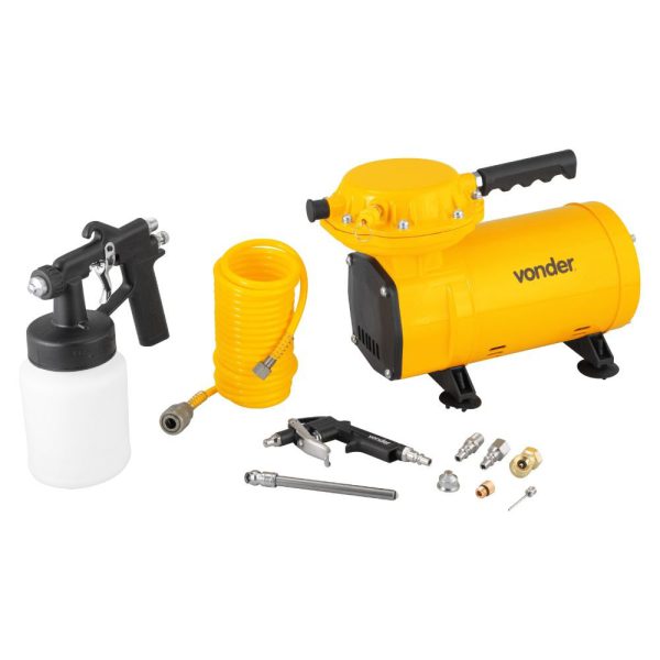 Motocompressor de Ar Direto com Acessórios 1/2HP 2,3 Pés Bivolt VONDER-6828230000