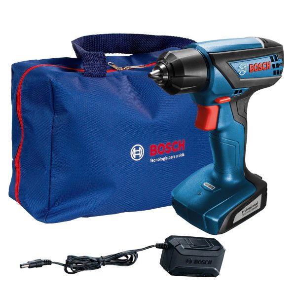 Parafusadeira Furadeira 12V 1,5Ah Smart 1000 com Bolsa e Carregador Bivolt BOSCH-06019F40E7-000