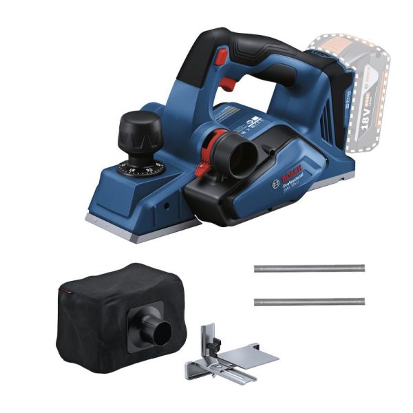 Plaina à Bateria GHO 185-LI Brushless com 2 Lâminas Sem Bateria BOSCH-06015B50D0-000