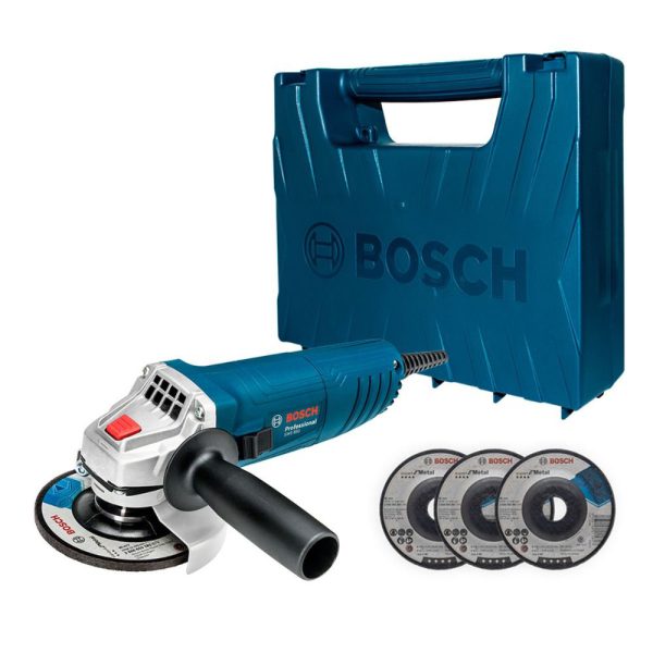Esmerilhadeira GWS 850 4.1/2 Pol 220V 850W com 3 Discos e Maleta BOSCH-06013775D3-000