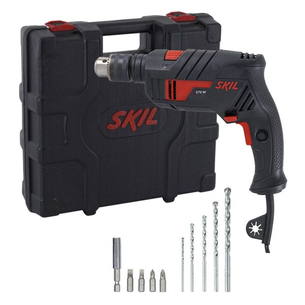 Furadeira de Impacto 6555 Vel. Variável e Reversível 1/2 Pol. 570W 110V SKIL-F0126555A1-000
