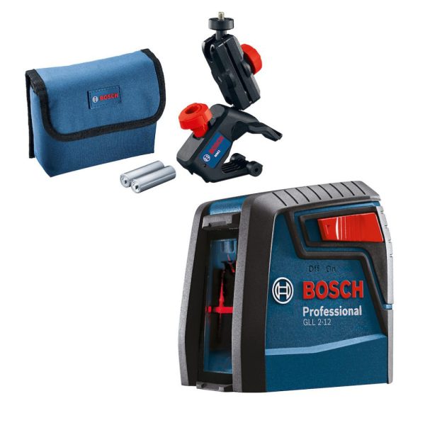 Nível a Laser 2 Linhas Vermelho 12m com Bolsa GLL 2-12 BOSCH-0601063BG0-000