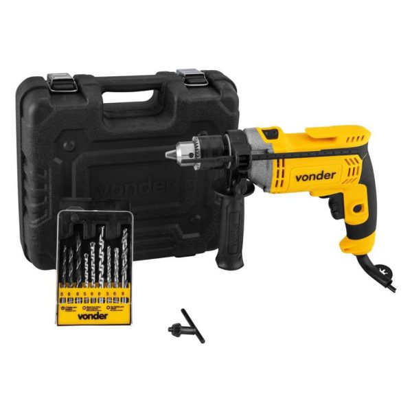 Furadeira de Impacto FIV709 1/2 Pol. 710W 220V com 9 Brocas VONDER-6001709127