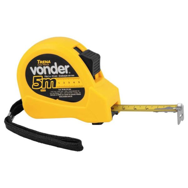 Trena Curta De Aço 5 m X 19 mm VONDER-3868570500