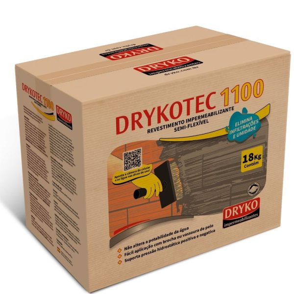 Revestimento Cimentício Polimétrico para Impermeabilização 18kg DRYKO-TEC-C