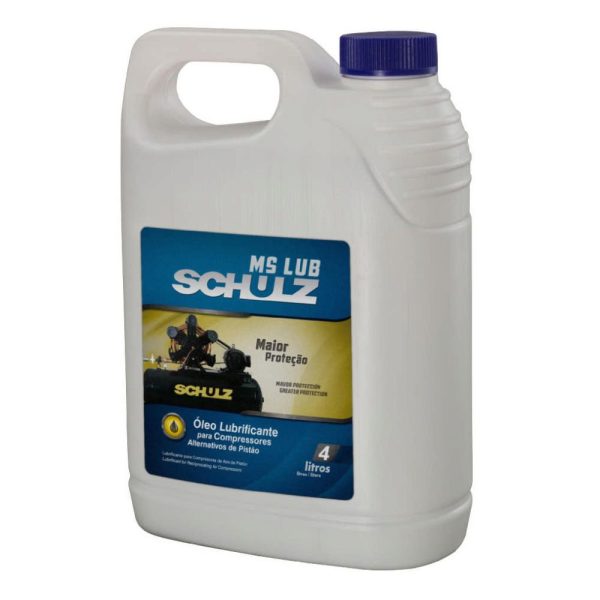 Óleo Lubrificante para Compressor Pistão 4 litros MS LUB SCHULZ-010.0017-0