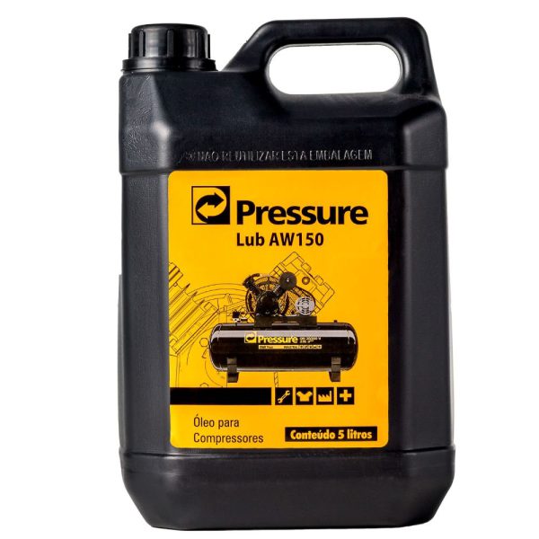 Óleo Lubrificante para Compressor Pistão 5 Litros AW ISO 150 - -AW150 PRESSURE-OLB001-5LTS