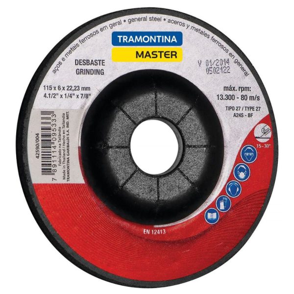 Disco de Desbaste 4.1/2 Pol. TRAMONTINA-42590004