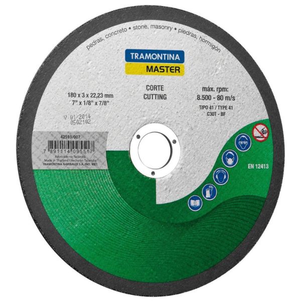 Disco de Corte Fino para Pedras 7 Pol. TRAMONTINA-42593007