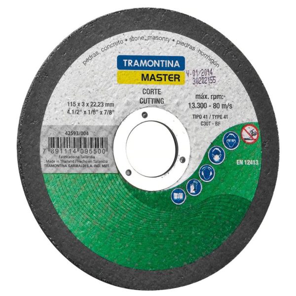 Disco de Corte Fino para Pedras de 4.1/2 Pol. TRAMONTINA-42593004