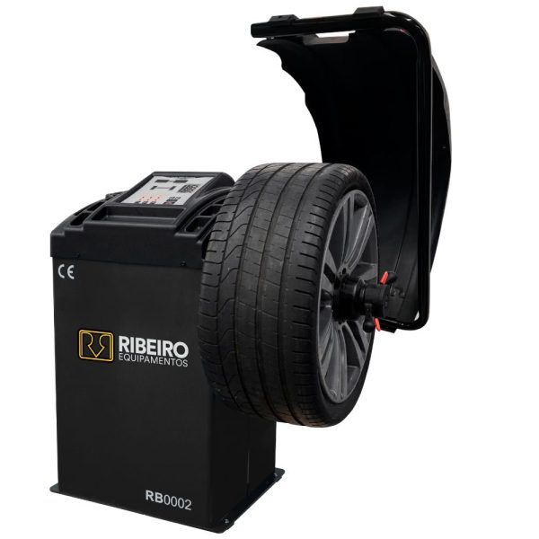 Balanceadora de Rodas Automática Computadorizada Preto com Capô e 220V RBI0002 RIBEIRO-9036