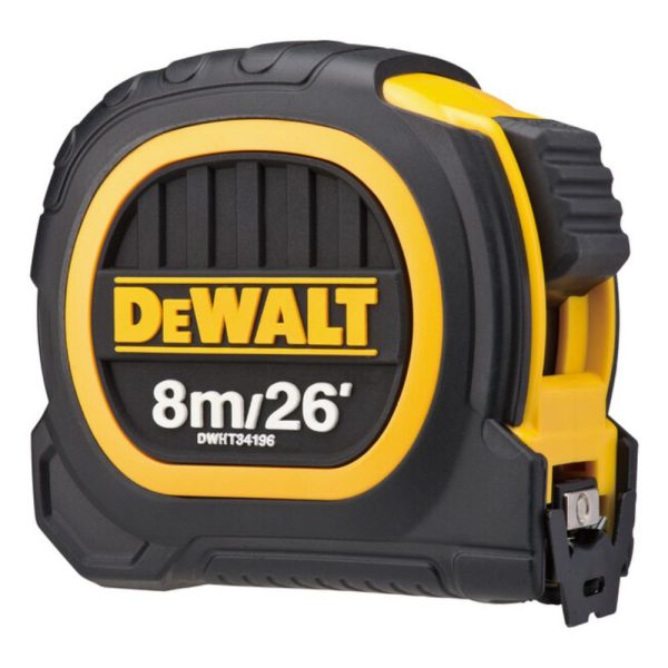 Trena Manual Emborrachada Duo 8m DEWALT-DWHT34196L