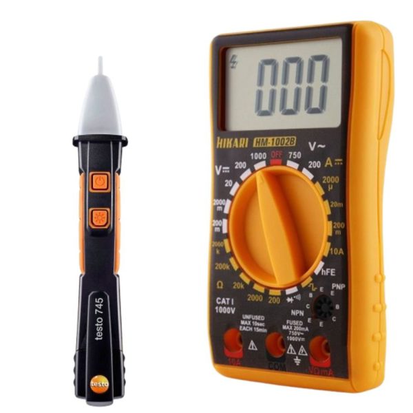 Combo Teste de Tensão e Multímetro Digital TESTO-K9145