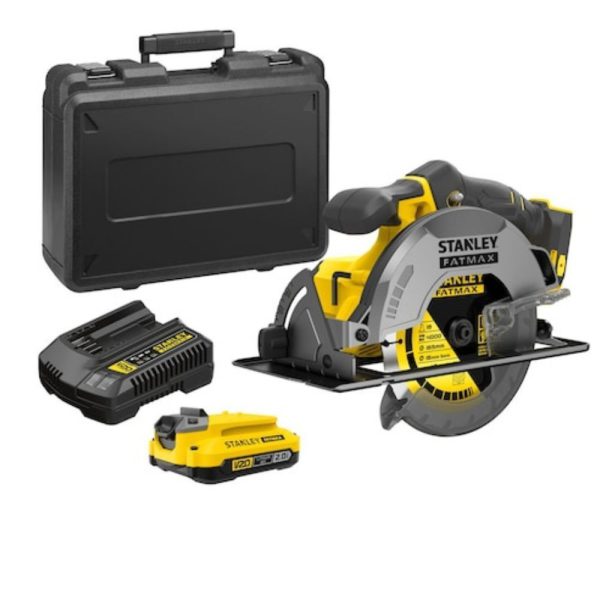 Serra Circular 185mm 20V Max Brushless com Bateria/Carregador STANLEY-SBC550M1K-BR