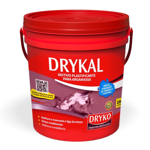 Aditivo Plastificante para Argamassa 18 Litros Drykal DRYKO-KALBD