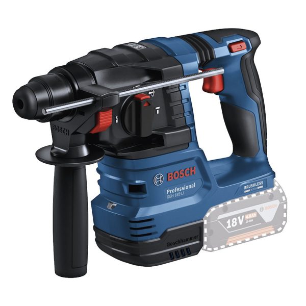 Martelete Perfurador Rompedor 18V GBH 185-LI Brushless 1,9J – Sem Bateria BOSCH-06119240E0-000