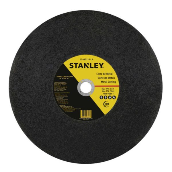 Disco Abrasivo para Corte de Metal para Serra 14 x 3/32 x 1 Pol. STANLEY-STA8011R-LA