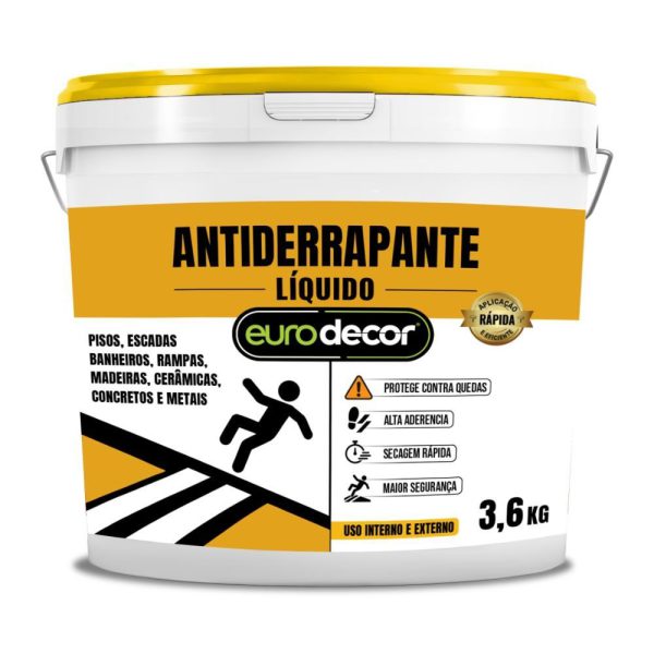 Antiderrapante Líquido Incolor para Pisos Escorregadios 3,6 Kg EURODECOR-04.01.03.0019