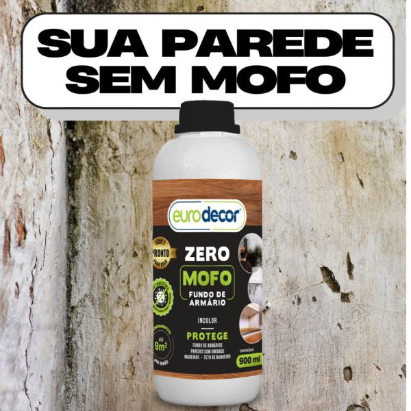 Zero Mofo Incolor Fundo de Armário, Madeiras, Concreto, Pedras e Resinados 900ml EURODECOR-04.01.03.0008