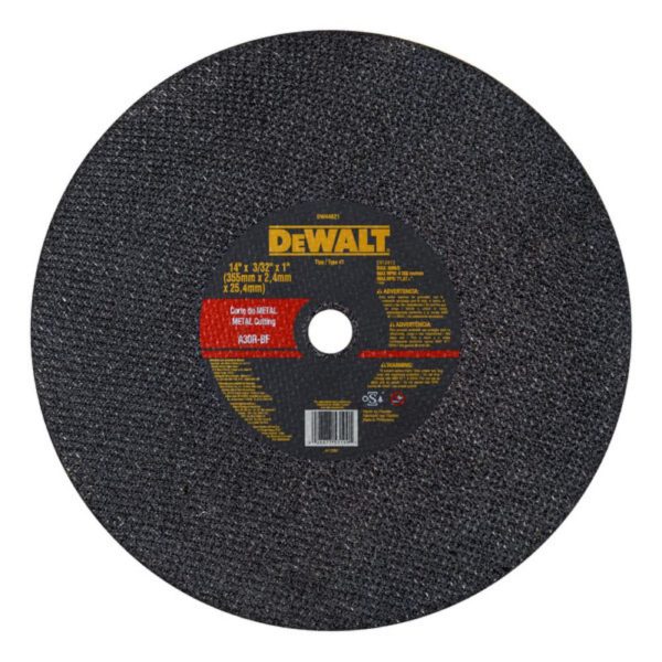 Disco Abrasivo para Corte de Metal 14 Pol. DEWALT-DW44621