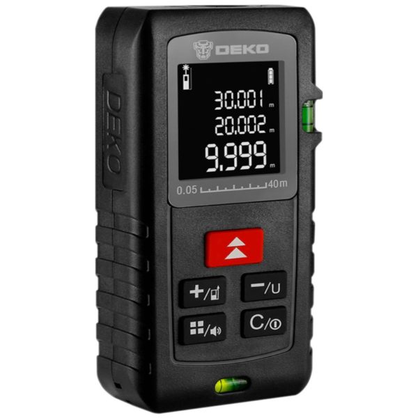 Medidor de Distância Trena Laser Digital Profissional 100m DEKO-LRE500-100M