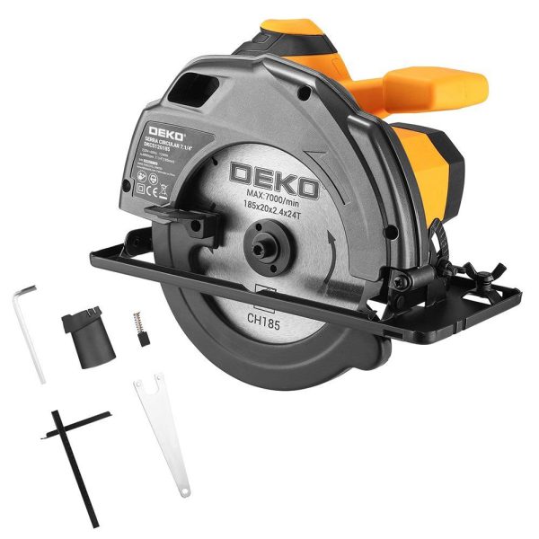 Serra Circular Profissional 7.1/4 Pol. 1200W 110V DEKO-DKCS12G185