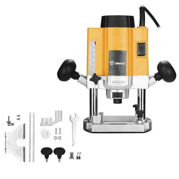 Tupia de Coluna e Laminadora Profissional 5/16 Pol. 30000rpm 1100W DEKO-DKER8