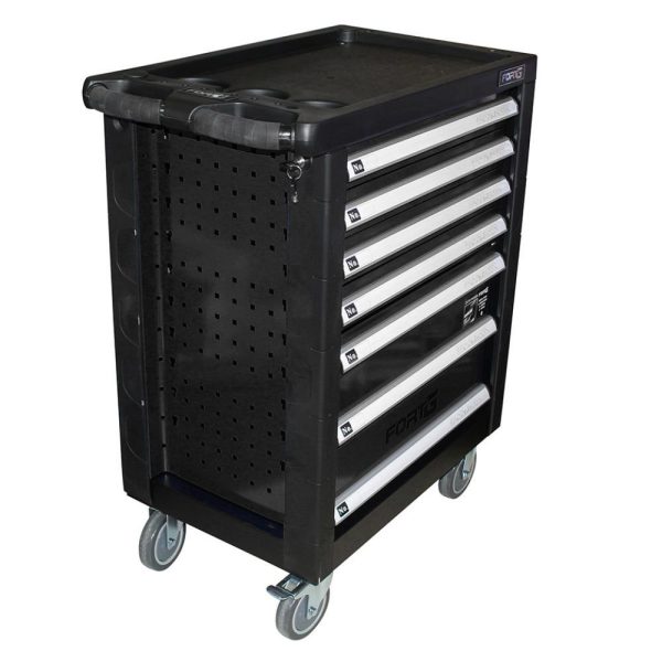 Carrinho para Ferramentas Preto com 7 Gavetas FORTGPRO-FG6102S