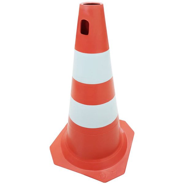Cone PLT para Sinalização Laranja e Branco 50cm PLASTCOR-70001283
