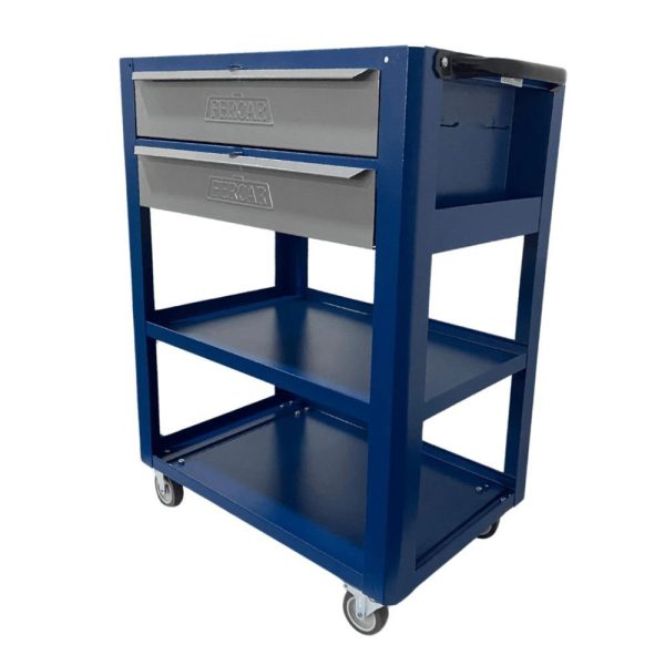 Carrinho para Ferramentas Aberto Azul com 2 Gavetas C-03 FERCAR-76