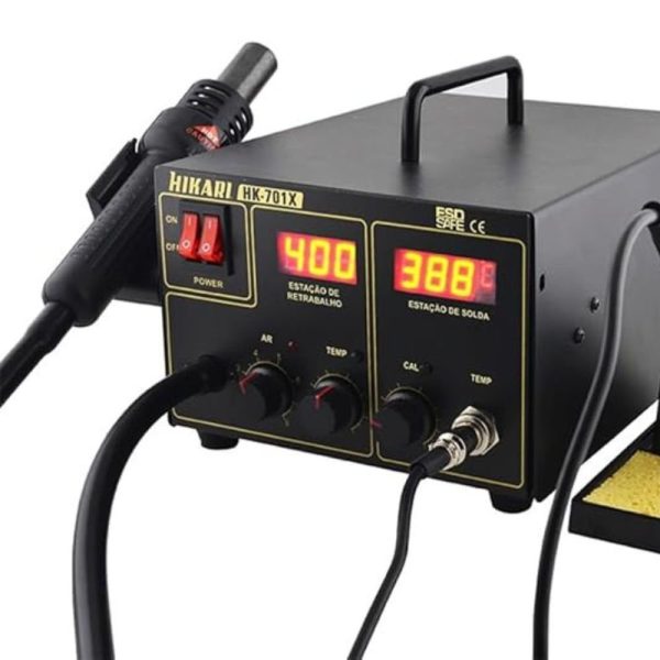 Estação Conjugada Digital 5A 220V com 8 acessórios. HIKARI-21J426