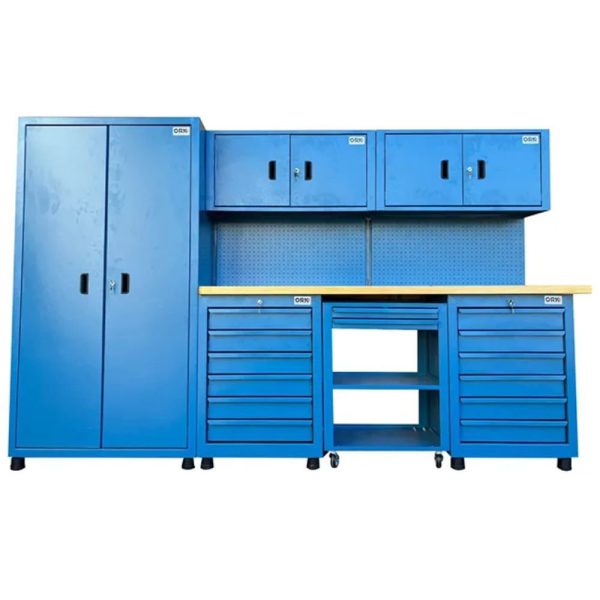 Armário Modulado para Oficina Azul Completo ORK-OFI-004A
