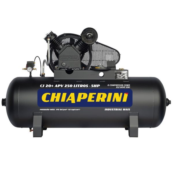Compressor de Ar Alta Pressão CJ20 + APV 20 Pés 250L 175PSI sem Motor CHIAPERINI-691