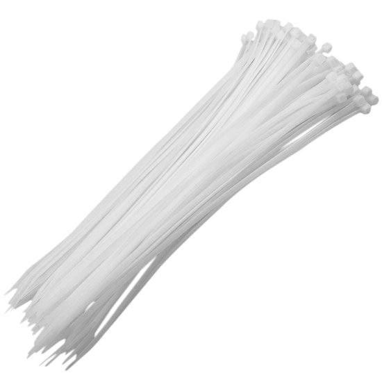 Abraçadeira Nylon Branca 4,8 x 300 mm com 100 Unidades WESTERN-127-4