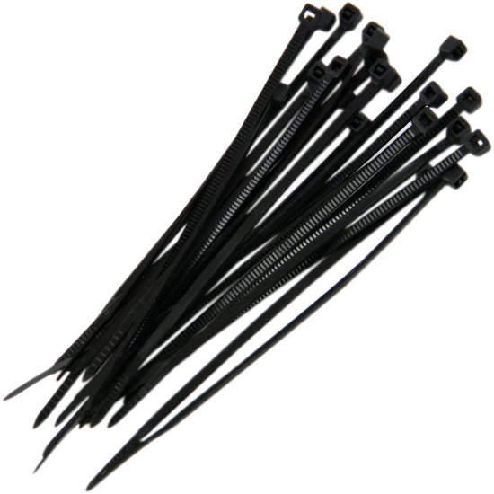 Abraçadeira de Nylon 100 x 2,5 mm Preta com 20 Unidades VONDER-2815100021